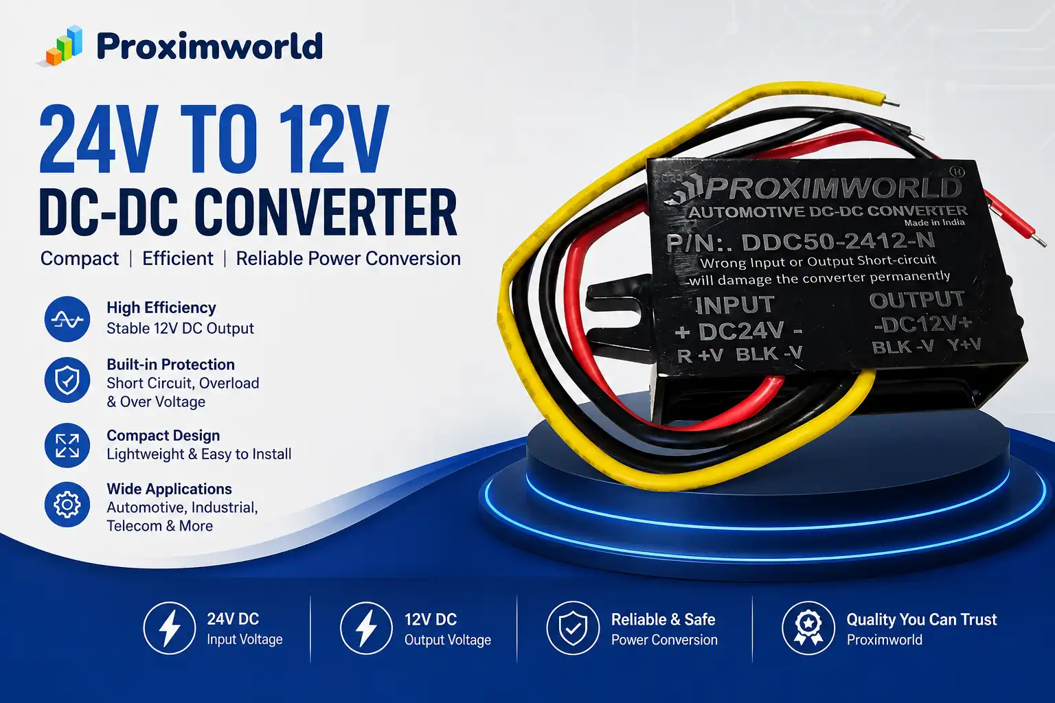 24V to 12V DC-DC Converter: Guide & How to Choose